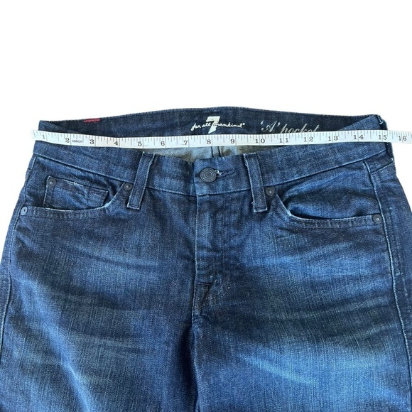 7 for all Mankind A Pocket Dark Wash Jeans Dark Wash Size 27 GUC READ - Picture 9 of 11